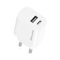 Зарядное устройство Grand-X 1xUSB-C + 1xUSB 21W OCP white (CH-21W) - уменьшенное изображение 3