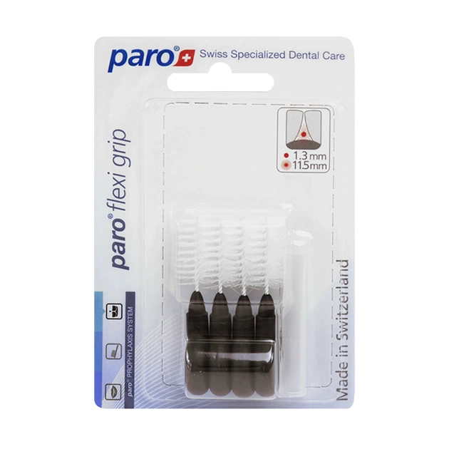 Щітки для міжзубних проміжків Paro Swiss Flexi Grip хх-великі Ø 11.5 мм 4 шт. (7610458010815) - picture 2