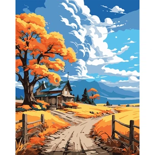 Картина по номерам Santi Дорога до хмаринок 40*50 см (954746) зображення 1