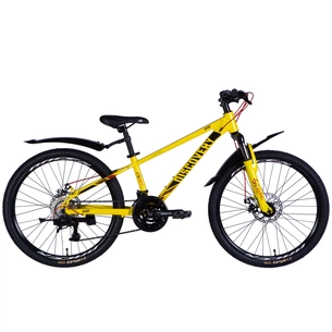 Велосипед Discovery 24" QUBE DD рама-11,5" AL 2025 жовто-чорний (OPS-DIS-24-334) зображення 1