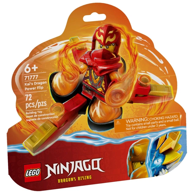 Конструктор LEGO Ninjago Суперсила дракона Кая сальто спін-джитсу 72 деталі (71777) - изображение 1