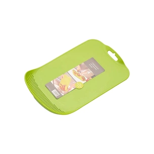 Дошка для нарізання Stenson зі зливом 38.5 х 24 х 0.4 см Зелена (R28934 green) зображення 1