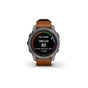 Смарт-годинник Garmin fenix 7 Pro Saph Solar, Ti w/Chestnut Lthr Band, Excl, GPS (010-02777-30) - зменшене зображення 7