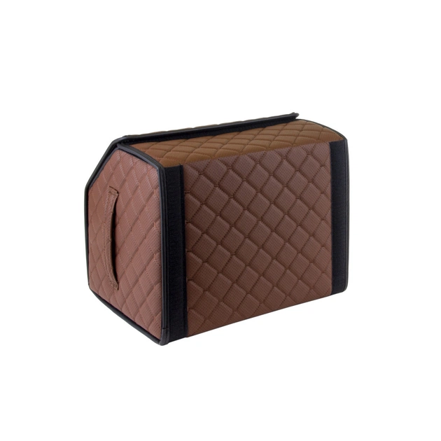 Сумка-органайзер EVAtech ECO S 30x30x35 см коричнева з коричневою ниткою (EHECESZZBR) - picture 6