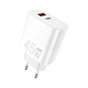 Зарядний пристрій WUW C209 1xUSB-C PD45W + 1xUSB QC3.0 18W White (WUW-C209) - зменшене зображення 1