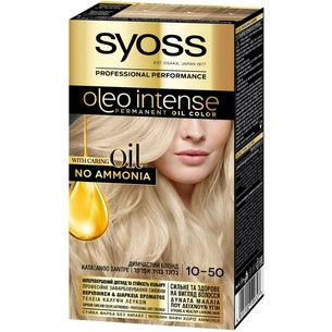 Фарба для волосся Syoss Oleo Intense 10-50 Димчастий Блонд 115 мл (4015100199727) зображення 1