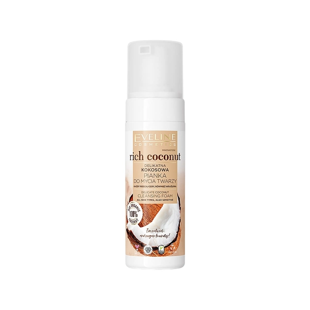 Пінка для вмивання Eveline Cosmetics Rich Coconut 150 мл (5903416026877) - зображення 1