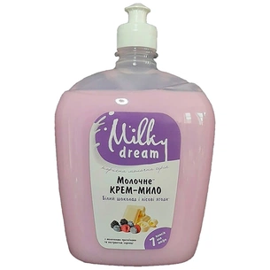 Рідке мило Milky Dream Білий шоколад і лісові ягоди пуш-пул 1000 мл (4820205301391) зображення 1