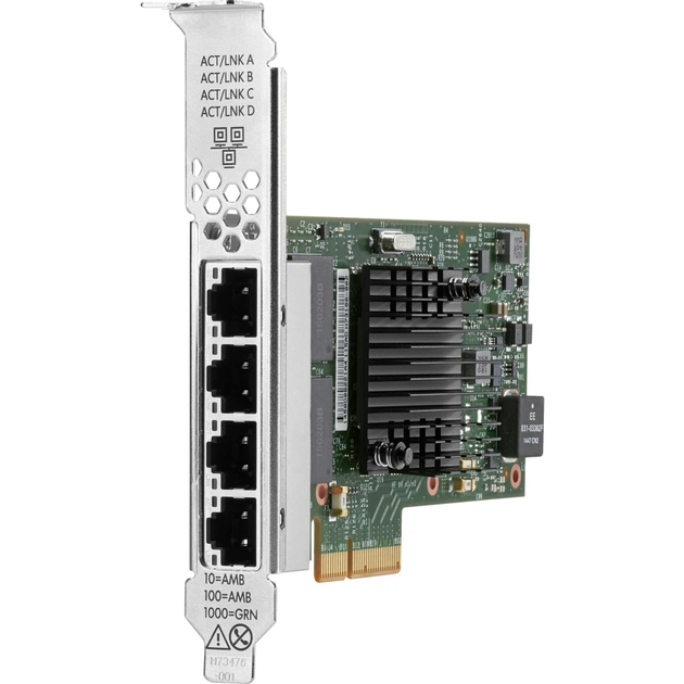 Сетевая карта HP Broadcom BCM5719 Ethernet 1Gb 4-port BASE-T Adapter for HPE (P51178-B21) - изображение 1