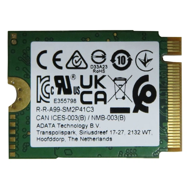 Накопичувач SSD M.2 2230 256GB ADATA (SM2P41C3-256GC2) - изображение 1