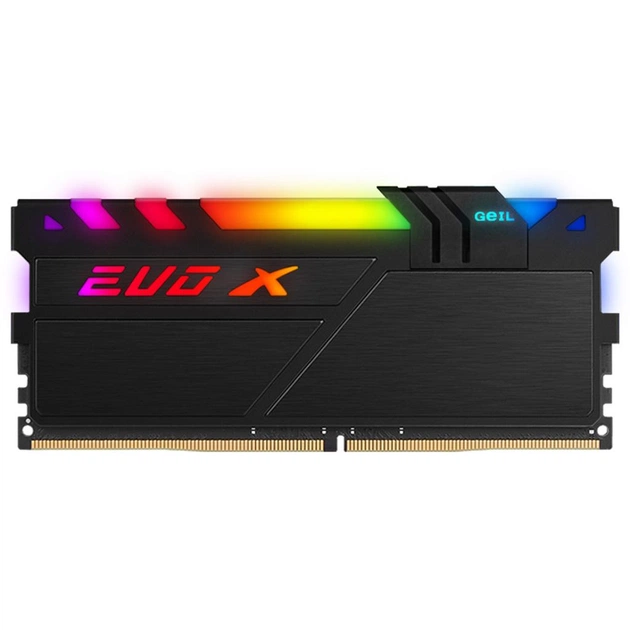 Модуль пам'яті для комп'ютера DDR4 16GB 3200 MHz EVO X II Black Geil (GEXSB416GB3200C16BSC) - изображение 1