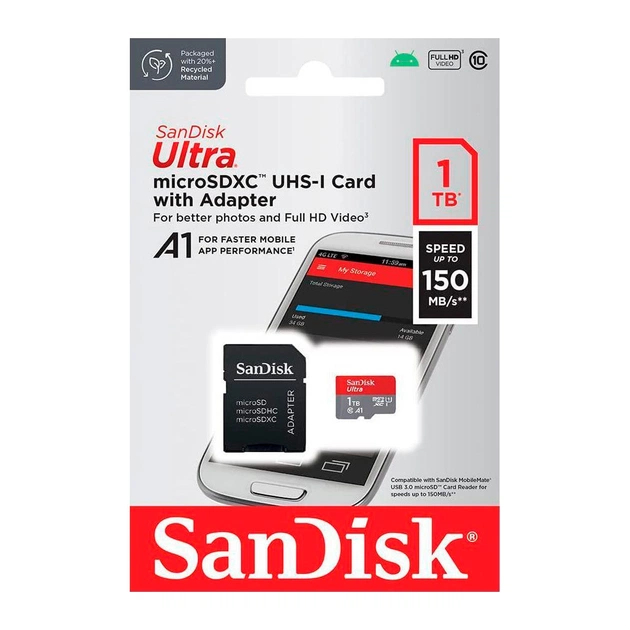 Карта пам'яті SanDisk 1TB microSDXC class 10 UHS-I Ultra (SDSQUAC-1T00-GN6MA) - picture 5