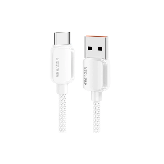 Дата кабель USB 2.0 AM to USB-C 1.0m 100W white Essager (EXC7A-WL02-P) - зображення 1