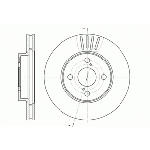 Гальмівний диск REMSA 6742.10 зображення 1