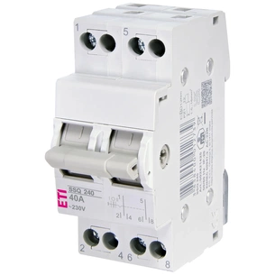 Перемикач трипозиційний ETI SSQ 240 "1-0-2", 2p 40A (2421425) зображення 1