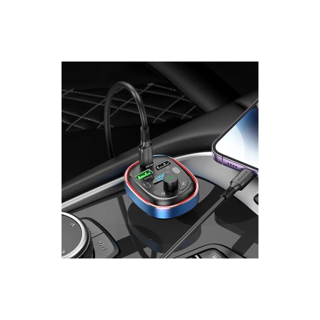 FM модулятор BOROFONE BC47, Gray, Box - picture 6