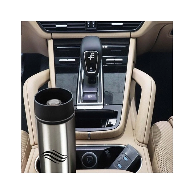 Термокружка Tavialo матовий сріблястий колір + 2 ущільнювальних кільця 460 мл (190460109) - зображення 7