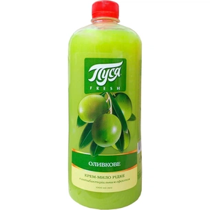 Рідке мило Пуся Fresh Антибактеріальне Оливкове 1000 мл (4820096035429) зображення 1
