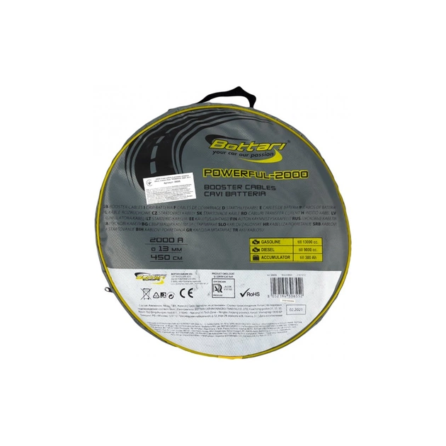 Дроти для запуску для автомобіля Bottari 2000A 4,5м "POWERFUL 2000" (30655-IS) - picture 8