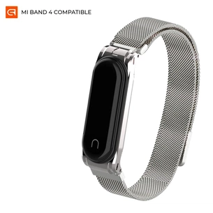 Ремінець до фітнес браслета Armorstandart Milanese Magnetic Band для Xiaomi Mi Band 4/3 Silver (ARM55025) зображення 1