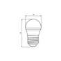 Лампочка EUROELECTRIC LED G45 5W E27 4000K 220V (LED-G45-05274(EE)) - зменшене зображення 3
