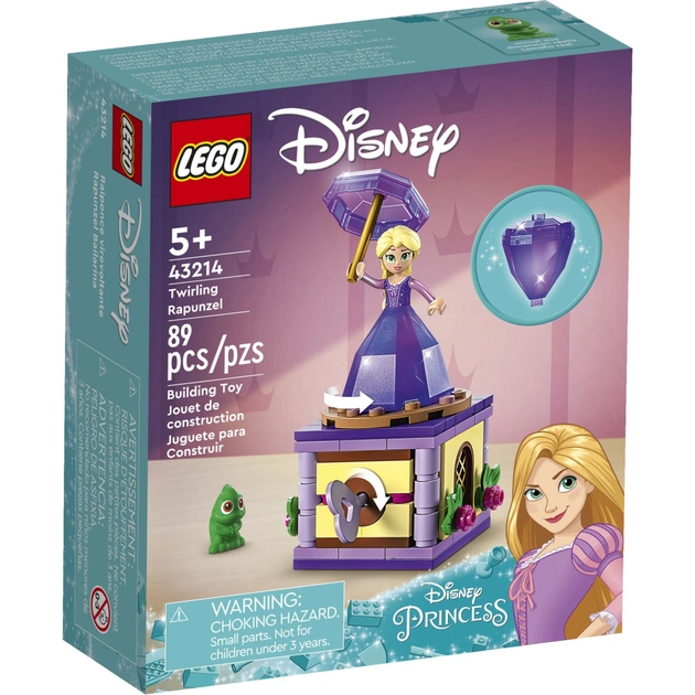 Конструктор LEGO Disney Princess Рапунцель, що обертається 89 деталей (43214) - зображення 1