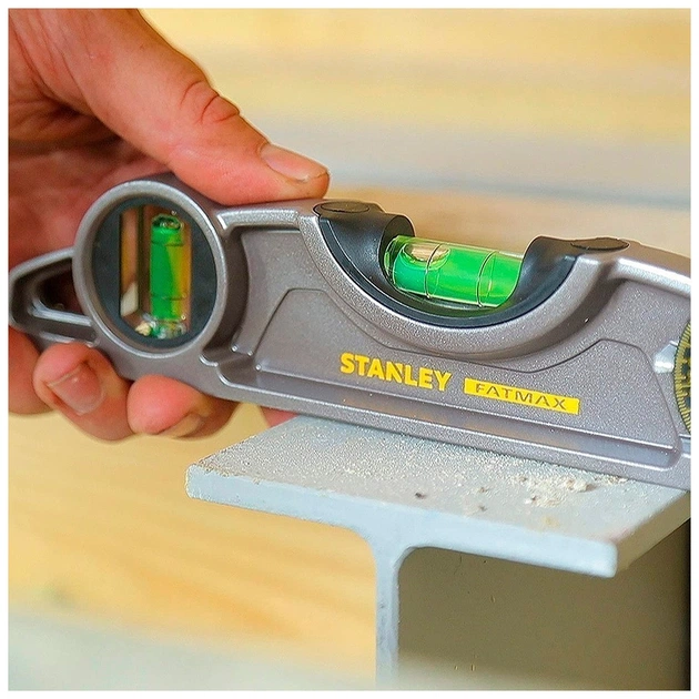 Рівень Stanley FatMax XL TORPEDO, алюмінієвий, 250мм, 3 капсули, магнітний. (0-43-609) - picture 6