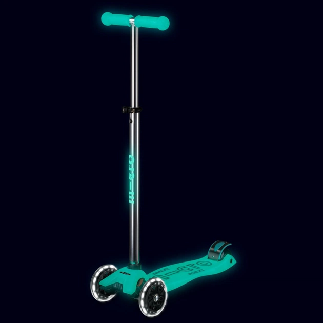 Самокат Micro Maxi Deluxe Glow LED Желейный зеленый (MMD365) - изображение 5