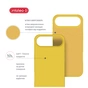 Чохол до мобільного телефона Intaleo Silicone Case Apple iPhone 17 Air Yellow (1283126630484) - зменшене зображення 5