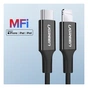 Дата кабель USB-C to Lightning 1.0m US1713A Nickel Plating ABS Shell Black Ugreen (60751) - зменшене зображення 2