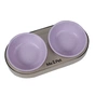 Посуд для котів Me&Pet Миска подвійна фіолетова (NMP28-3) - уменьшенное изображение 2