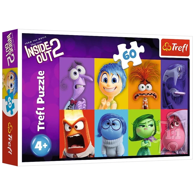 Пазл Trefl Inside Out 2 Знай свої емоції 60 елементів (5900511173970) - зображення 1