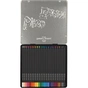 Олівці кольорові Faber-Castell Black Edition colour pencils 24 кольора тригранні чорне дерево, металева коробка (116425) (32086) - зменшене зображення 4