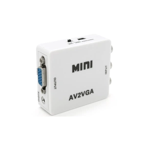 Перехідник 3xRCA F to VGA F 720P/1080P white Voltronic (YT38173) зображення 1