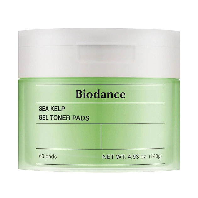 Патчі для обличчя Biodance Sea Kelp Gel Toner Pads 60 шт. (8809891183678) - picture 1