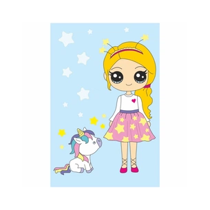 Картина по номерам Rosa KIDS Зіркова дівчинка 20х30 см (4823098518174) зображення 1