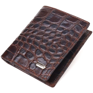 Портмоне Canpellini З натуральної шкіри Коричневе (21497) зображення 1