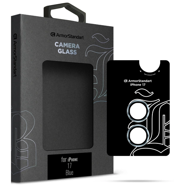 Стекло защитное Armorstandart for Camera Supreme BI Apple iPhone 17 Blue (ARM86445) - изображение 1
