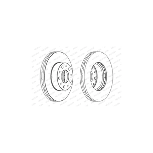 Гальмівний диск FERODO DDF1800 зображення 1