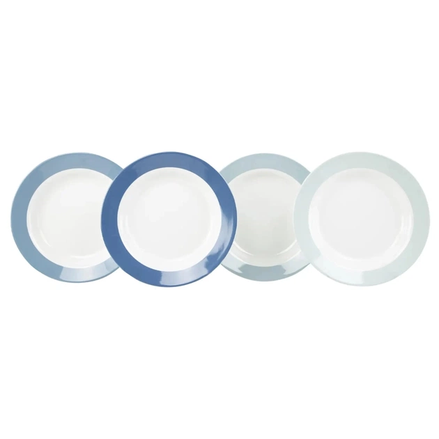 Набір туристичного посуду Gimex Deep Plate Colour 4 Pieces 4 Person Sky (6910101) - зображення 1
