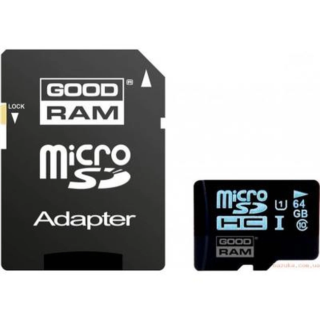 Карта пам'яті Goodram 64Gb microSDXC class 10 (SDU64GXCUHS1AGRR10) - зображення 1
