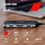 Порт-реплікатор Canyon 8-in-1 USB-C (CNS-TDS15) - зменшене зображення 3