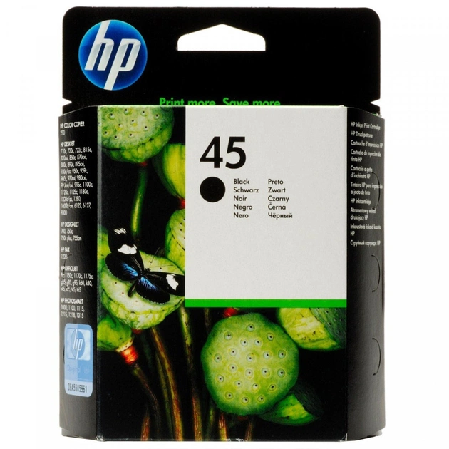 Картридж HP DJ No. 45 Black (51645AE) - изображение 1