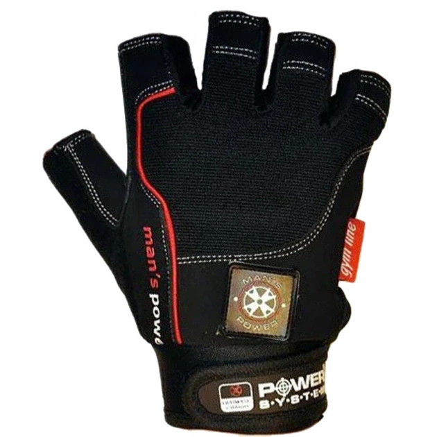 Рукавички для фітнесу Power System Man"s Power PS-2580 S Black (PS-2580_S_Black) - зображення 1