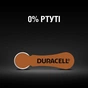 Батарейка Duracell для слухових апаратів розмір 312, 6 шт. в упаковці (5007516/5011449) - уменьшенное изображение 7