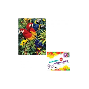 Картина по номерам A-Toys 2 в 1 Папуги 40*50см алмазна мозаїка (CY2250) зображення 1