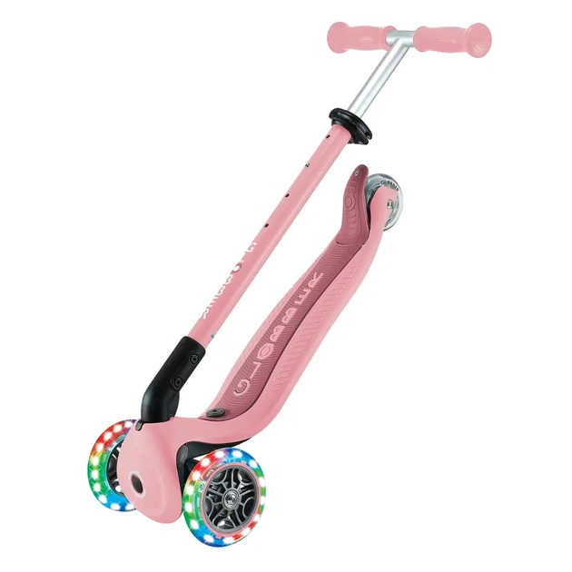 Самокат Globber серії Go Up Active 360 пастельно-рожевий Колеса з підсвічуванням (749-310) - изображение 9