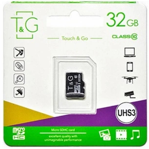 Карта пам'яті T&G 32GB microSDHC class 10 UHS-I U3 (TG-32GBSD10U3-00) зображення 1