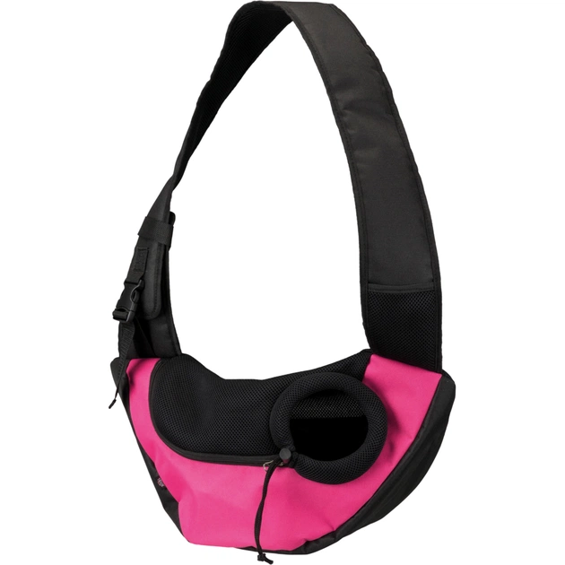 Переноска для тварин Trixie Sling Front Bag 50х25х18 см (рожева-чорна) (4011905289564) - изображение 1