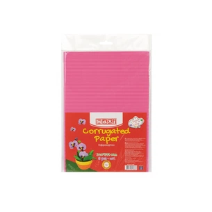 Кольоровий картон Maxi A4 Гофрокартон 21х29,7 см рожевий (MX61889) зображення 1